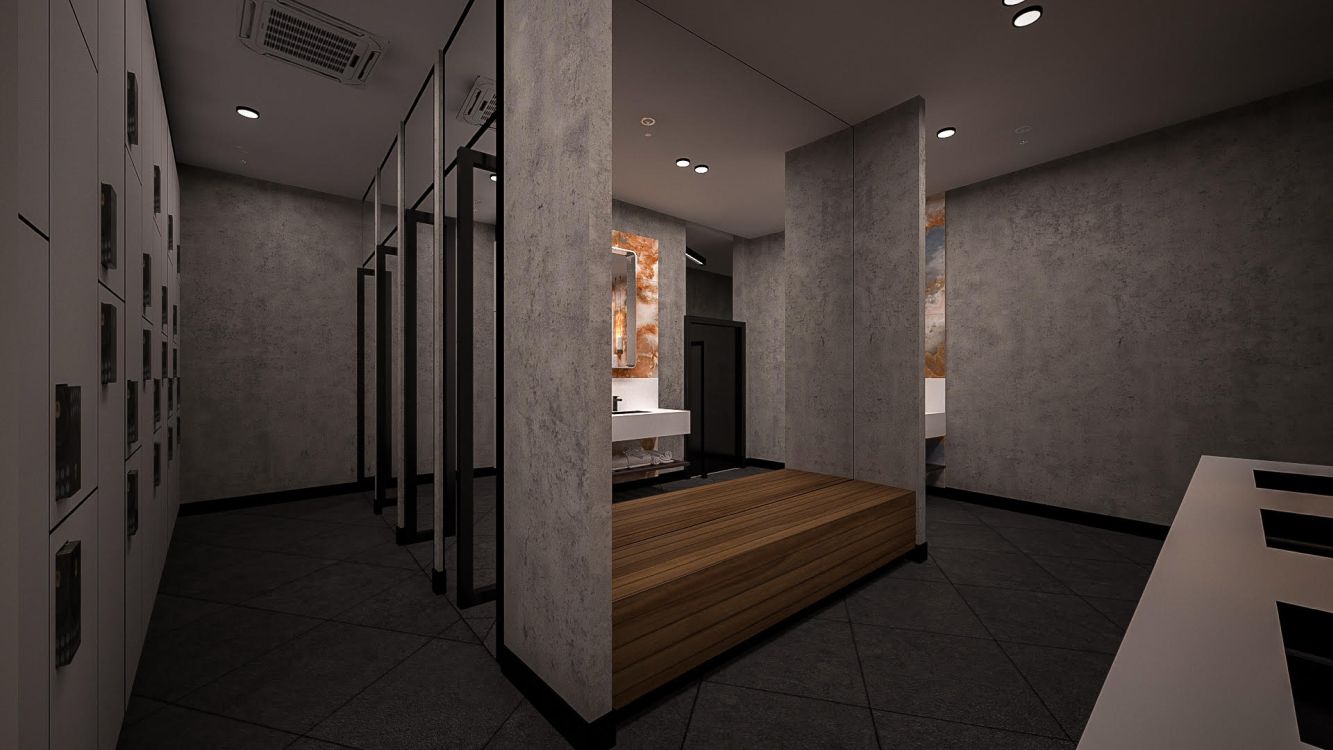 air basaksehir fitness dressing room