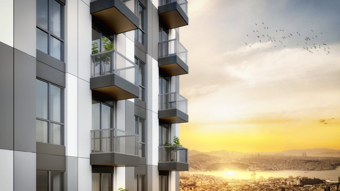 Bomonti Residences by Rotana balconies